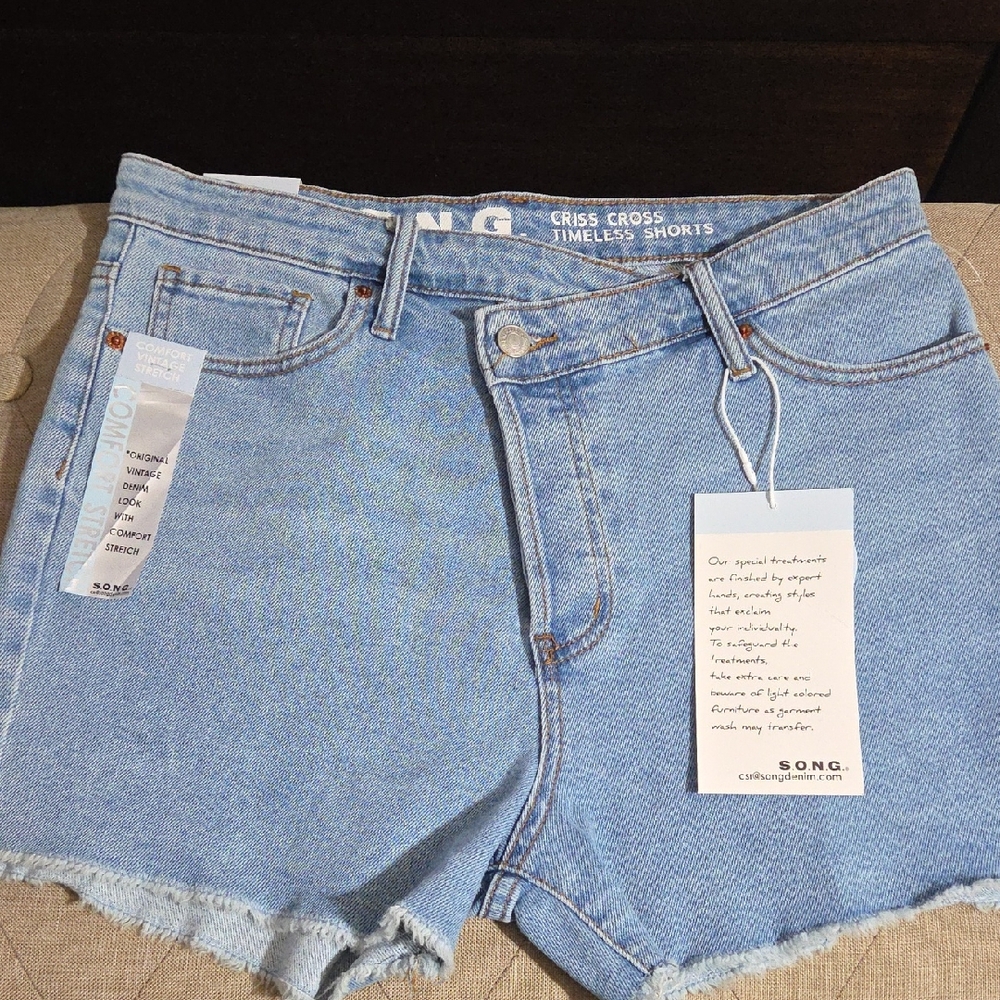 Women's Blue Denim Shorts